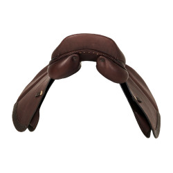 Springzadel Firenze houten boom dubbel leer Acavallo Donkerbruin Springzadel Firenze houten boom dubbel leer Acavallo Donkerbruin