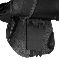 Springzadel Roma houten boom gehamerd leer Acavallo Zwart