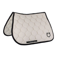 Tapis de saut en tissu technique matelassé Equestro Beige