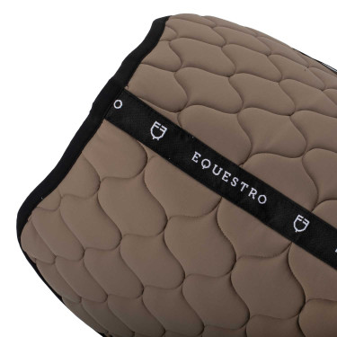 Gevoerde springmat van technisch textiel Equestro Walnoot Bruin Gevoerde springmat van technisch textiel Equestro Walnoot Bruin