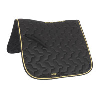 Dressuurzadeldek Derby Zwart / goud / zwart