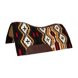 Zadeldek van Nieuw-Zeelandse wolvilt 34x36 cm Pool's Bruin / beige