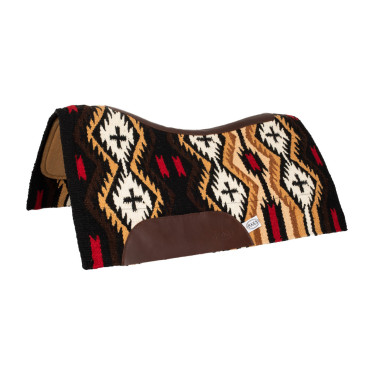 Zadeldek van Nieuw-Zeelandse wolvilt 34x36 cm Pool's Bruin / beige