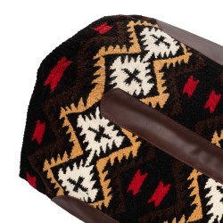 Zadeldek van Nieuw-Zeelandse wolvilt 34x36 cm Pool's Bruin / beige