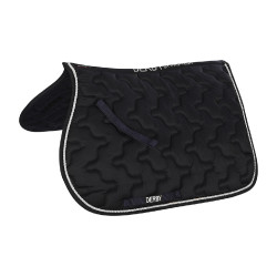 Zadeldek pony Derby Marine / zilver / marine Blauw