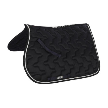 Zadeldek pony Derby Marine / zilver / marine Blauw