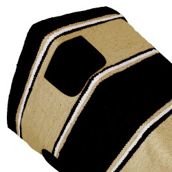 Navajo-deken met leren patch Navajo-deken met leren patch
