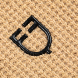 Unisex wollen halswarmer Equestro Kameel