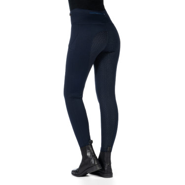 Leggings HKM Cosy II Style Vollbesatz 1/1 aus Silikon Donkerblauw Leggings HKM Cosy II Style Vollbesatz 1/1 aus Silikon Donkerblauw