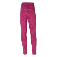 Legging HKM Polly full grip 1/1 en siliconen Magenta Roze