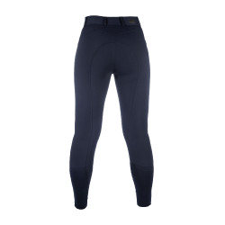 Broek HKM Ari middelhoge taille met siliconen kniestukken Donkerblauw