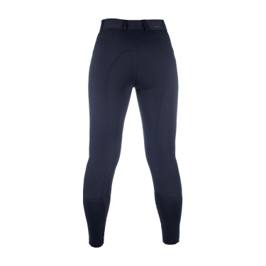 Broek HKM Ari middelhoge taille met siliconen kniestukken Donkerblauw