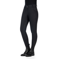 Broek HKM Ari middelhoge taille volledig siliconen zitvlak Zwart