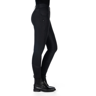 Broek HKM Ari middelhoge taille volledig siliconen zitvlak Zwart Broek HKM Ari middelhoge taille volledig siliconen zitvlak Zwart