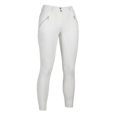 HKM Lia hoge taille broek met volledig siliconen zitvlak Wit