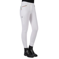 Broek Lauria Garrelli Livigno Sportieve volledig zitvlak 1/1 in siliconen Wit Broek Lauria Garrelli Livigno Sportieve volledig zitvlak 1/1 in siliconen Wit