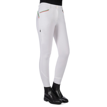 Broek Lauria Garrelli Livigno Sportieve volledig zitvlak 1/1 in siliconen Wit Broek Lauria Garrelli Livigno Sportieve volledig zitvlak 1/1 in siliconen Wit