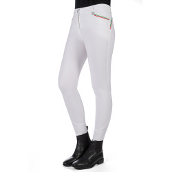 Broek Lauria Garrelli Livigno Sportieve volledig zitvlak 1/1 in siliconen Wit Broek Lauria Garrelli Livigno Sportieve volledig zitvlak 1/1 in siliconen Wit