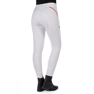 Broek Lauria Garrelli Livigno Sportieve volledig zitvlak 1/1 in siliconen Wit Broek Lauria Garrelli Livigno Sportieve volledig zitvlak 1/1 in siliconen Wit