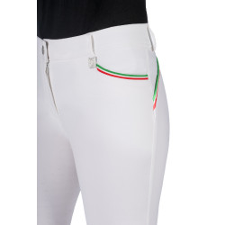 Broek Lauria Garrelli Livigno Sportieve volledig zitvlak 1/1 in siliconen Wit Broek Lauria Garrelli Livigno Sportieve volledig zitvlak 1/1 in siliconen Wit