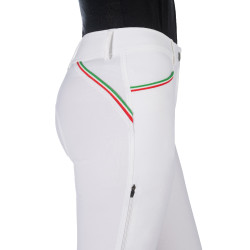 Broek Lauria Garrelli Livigno Sportieve volledig zitvlak 1/1 in siliconen Wit Broek Lauria Garrelli Livigno Sportieve volledig zitvlak 1/1 in siliconen Wit