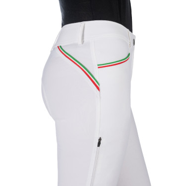 Broek Lauria Garrelli Livigno Sportieve volledig zitvlak 1/1 in siliconen Wit Broek Lauria Garrelli Livigno Sportieve volledig zitvlak 1/1 in siliconen Wit