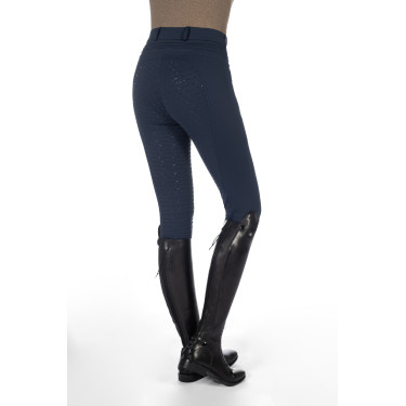 Verwarmde broek HKM Comfort Style 1/1 met siliconen Donkerblauw Verwarmde broek HKM Comfort Style 1/1 met siliconen Donkerblauw
