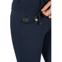 Verwarmde broek HKM Comfort Style 1/1 met siliconen Donkerblauw Verwarmde broek HKM Comfort Style 1/1 met siliconen Donkerblauw