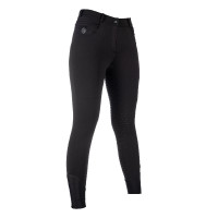 Verwarmde broek HKM Comfort Style 1/1 met siliconen Zwart