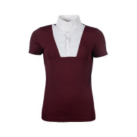 Polo de concours HKM Virginia manches courtes Bordeaux