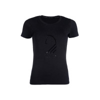 T-Shirt Lauria Garrelli Livigno Paardenhoofd Zwart T-Shirt Lauria Garrelli Livigno Paardenhoofd Zwart