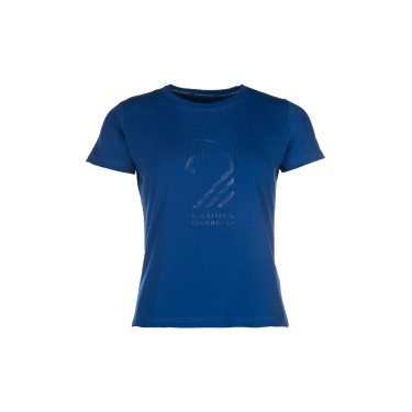 T-Shirt Lauria Garrelli Livigno Paardenhoofd Blauw