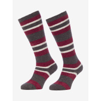 Sokken LeMieux Sabrina Stripe Fluffies Gloed Bordeaux