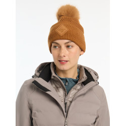 Bonnet LeMieux Lila met pompon Gember Bruin