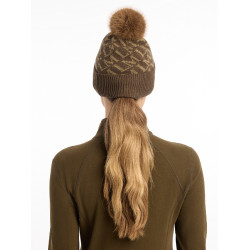 Bonnet LeMieux LM met pompon Alpine Bruin