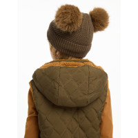 Bonnet Mini LeMieux Clara gebreid Alpine Bruin