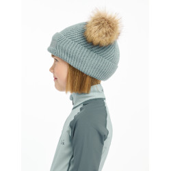 Bonnet Mini LeMieux Clara gebreid Gletsjer Blauw