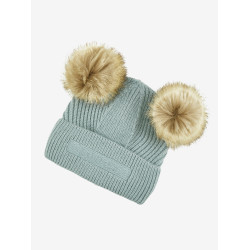 Bonnet Mini LeMieux Clara gebreid Gletsjer Blauw
