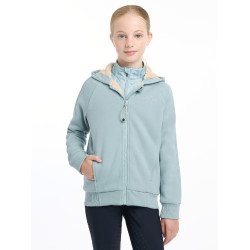 Fleece gevoerde hoodie LeMieux Hollie Young Rider Gletsjer Blauw Fleece gevoerde hoodie LeMieux Hollie Young Rider Gletsjer Blauw