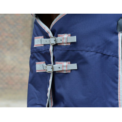 Weatherbeeta ComFiTec Essential Combo 220 g deken Marine / zilver / rood Blauw Weatherbeeta ComFiTec Essential Combo 220 g deken Marine / zilver / rood Blauw