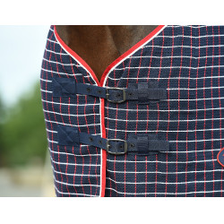 Weatherbeeta Waffle Cooler Shirt Marine / rood / wit Blauw