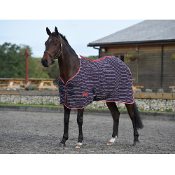 Weatherbeeta Waffle Cooler Shirt Marine / rood / wit Blauw