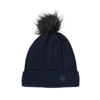 Geribde gebreide Dublin-muts Inkt Zwart Geribde gebreide Dublin-muts Inkt Zwart