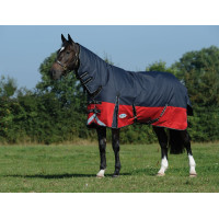 Weatherbeeta ComFiTec Plus Dynamic II Combo Neck Medium Lite deken Zwart / rood / zilver Weatherbeeta ComFiTec Plus Dynamic II Combo Neck Medium Lite deken Zwart / rood / zilver
