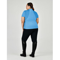 Polo Dublin korte mouwen Tabby Curve Kustblauw