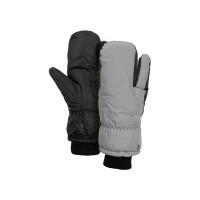 Reflecterende 3-vinger wanten Horze Donker reflecterend zilver