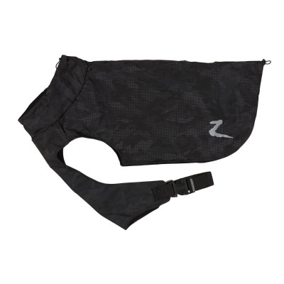Manteau Horze pour chien réfléchissant Camo Luminox Noir / argent