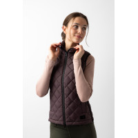 Mouwloze damesbodywarmer Horze Jeune Cavalier Naia Bruine botervet
