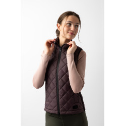 Mouwloze damesbodywarmer Horze Jeune Cavalier Naia Bruine botervet