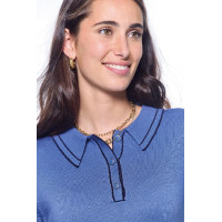 Polo Harcour Popi lange mouwen dames Marine Marineblauw